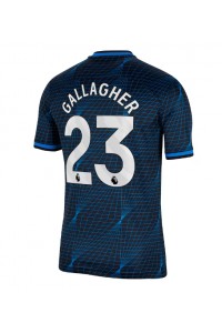 Chelsea Conor Gallagher #23 Jalkapallovaatteet Vieraspaita 2023-24 Lyhythihainen